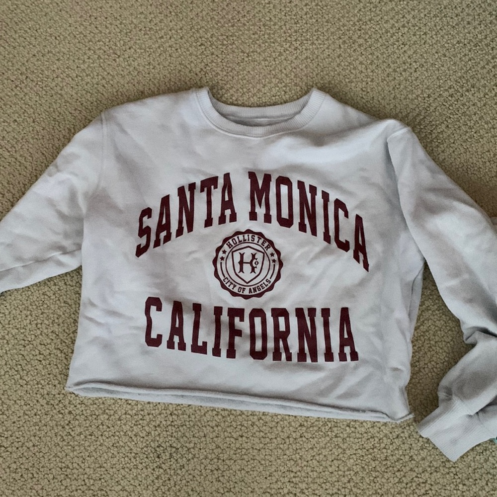 Holiister sweatshirt cropped womens S